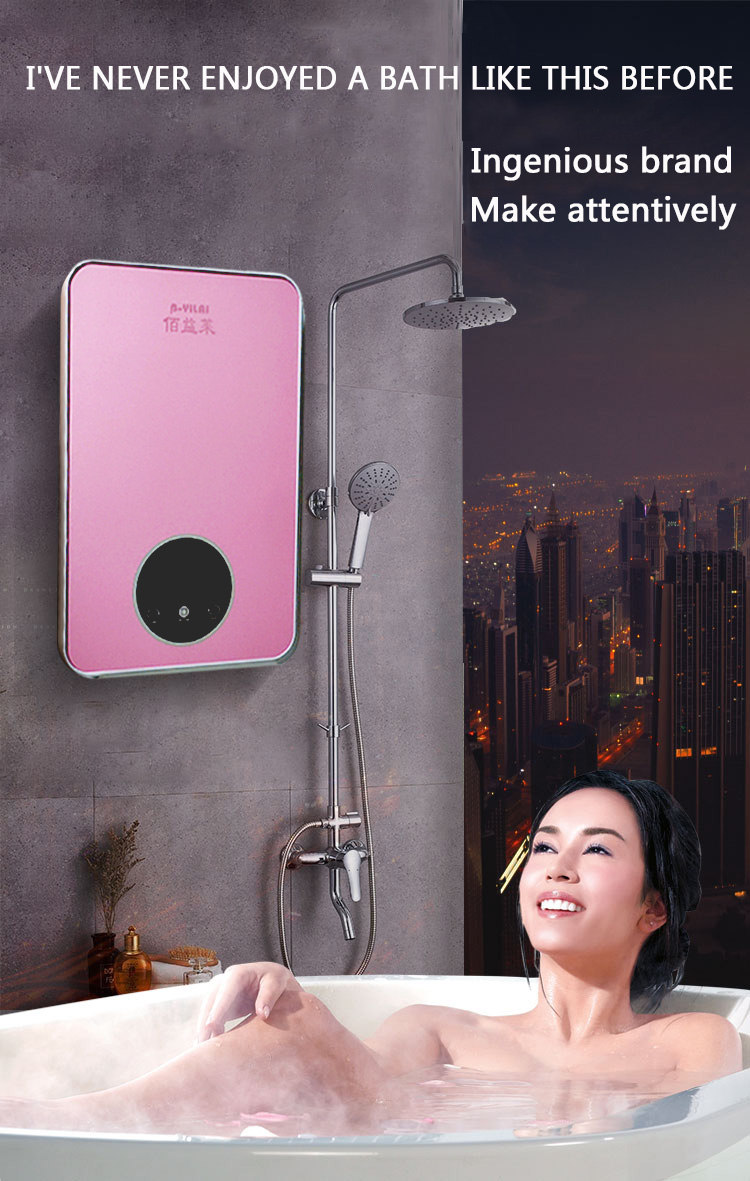 Instantaneous Electric Water Heater - Pink